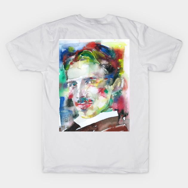 NIKOLA TESLA watercolor portrait .4 by lautir